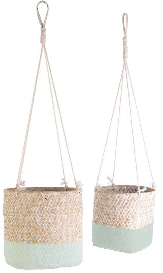Suspension en jonc de mer My Little Market (Lot de 2)