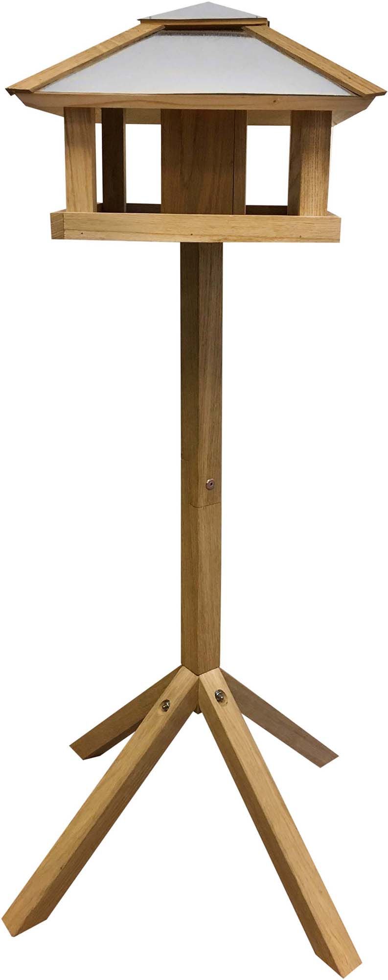 Mangeoire en chêne carrée avec silo