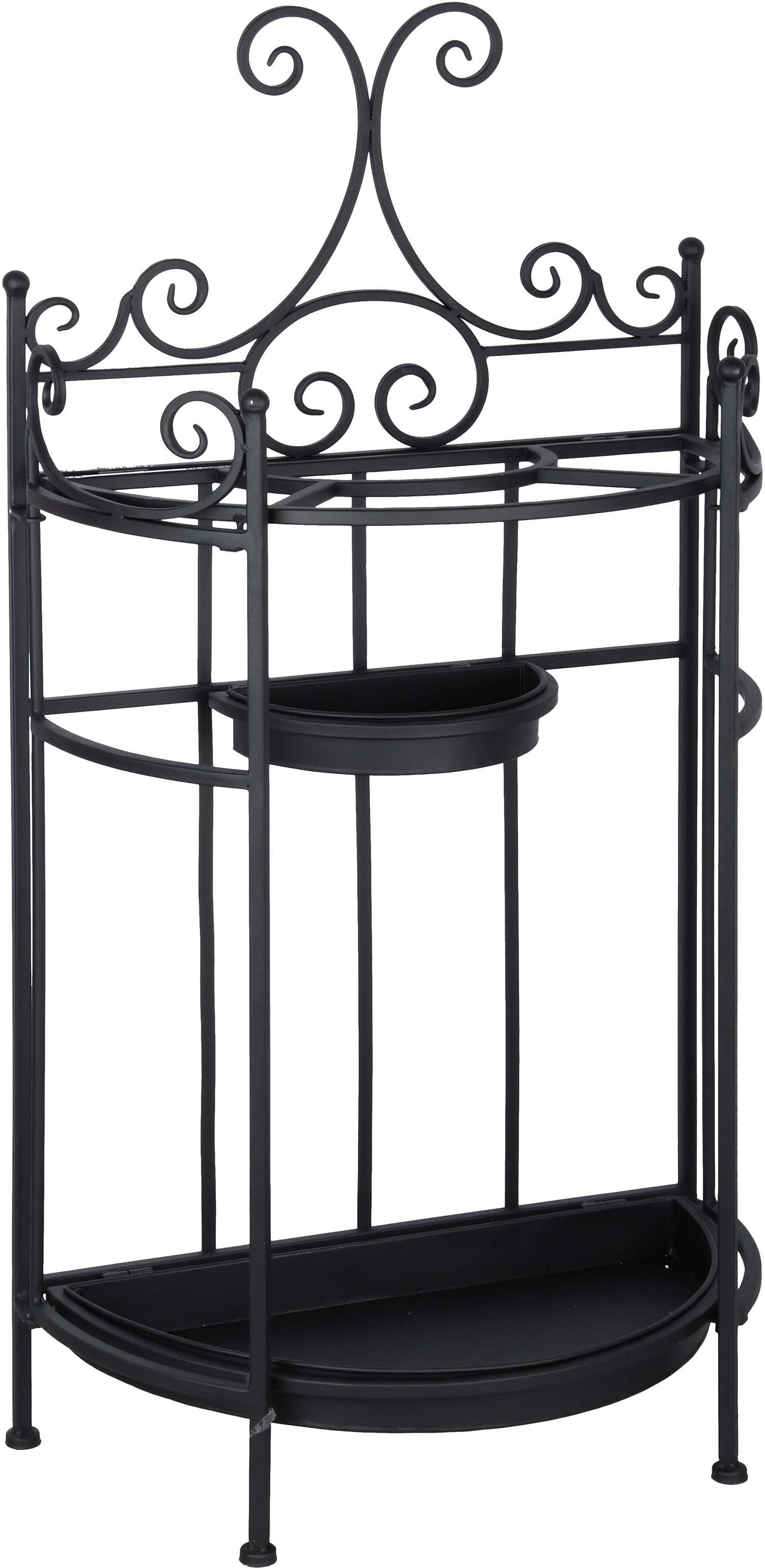 Porte-parapluies pliant rétro en fer