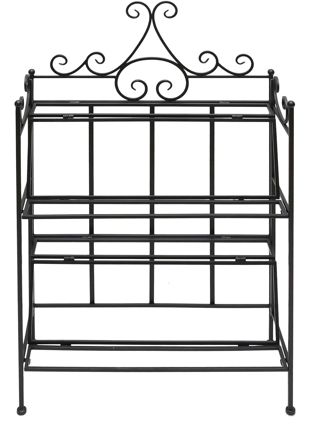 Etagère à chaussures pliante rétro en fer