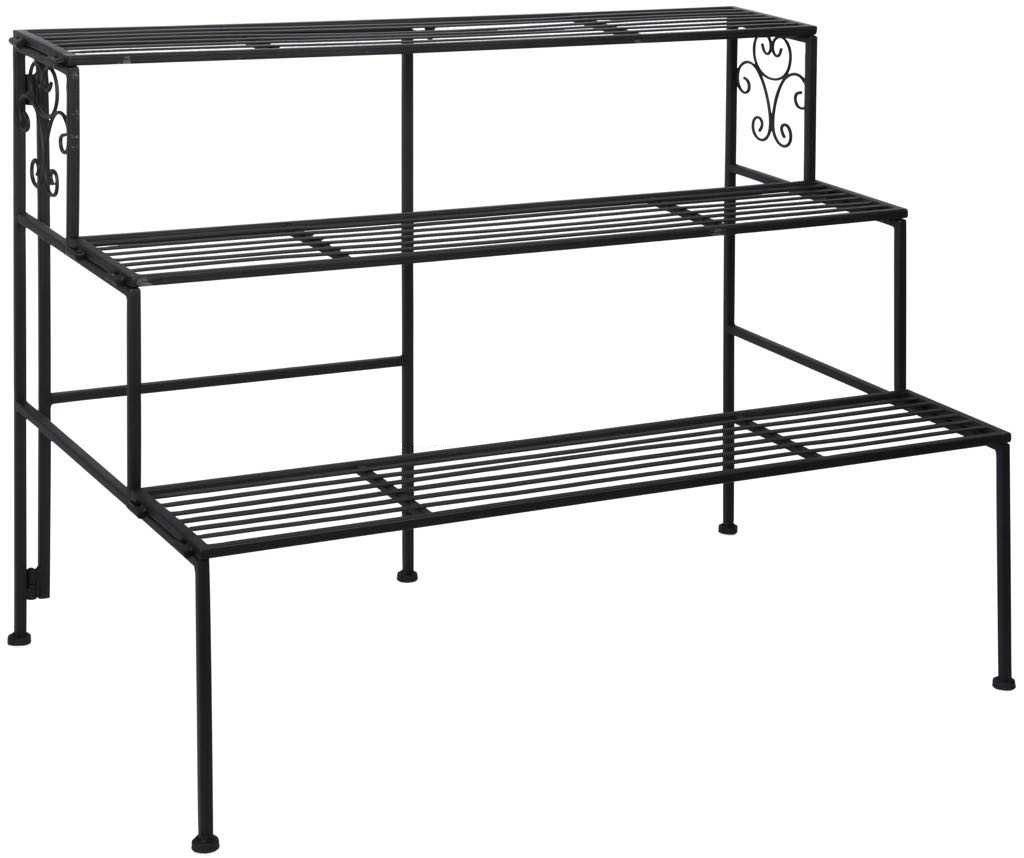 Etagère à plantes pliante en fer 3 niveaux