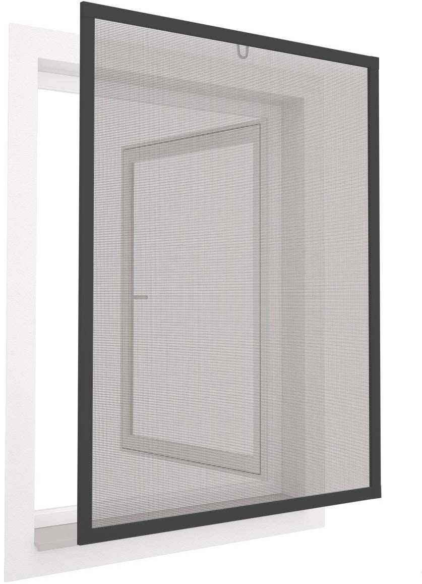 Moustiquaire pour fenêtre avec cadre en aluminium 100x120 cm