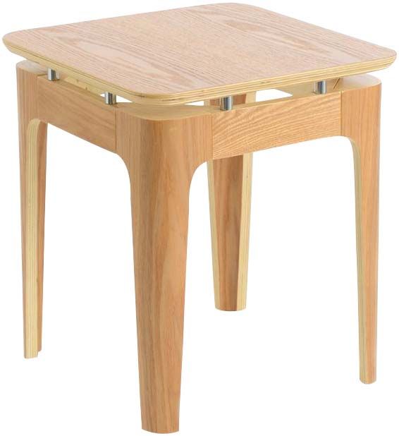 Bout de canapé frêne et métal Concept