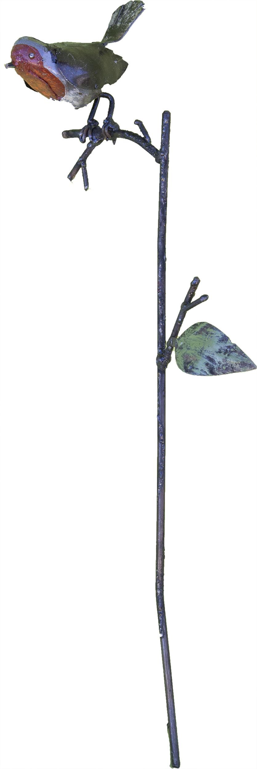 Tuteur pour jardinière rouge gorge