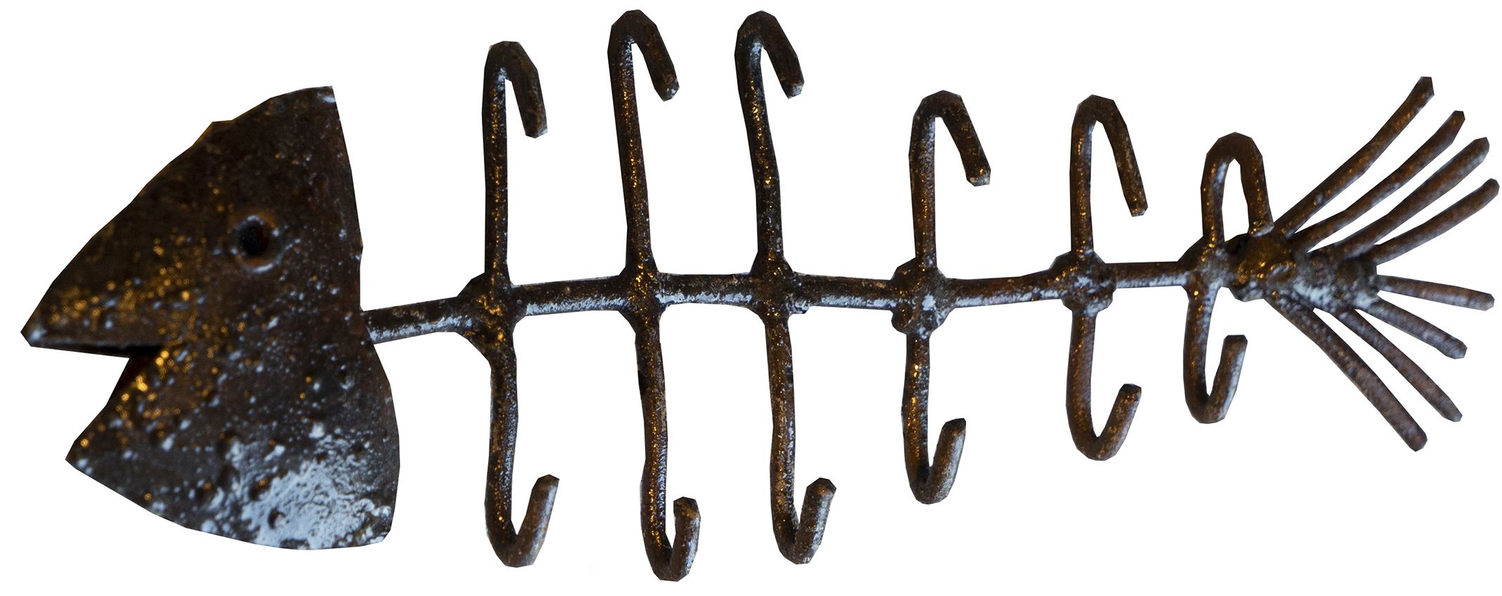 Accroche torchon en métal recyclé poisson