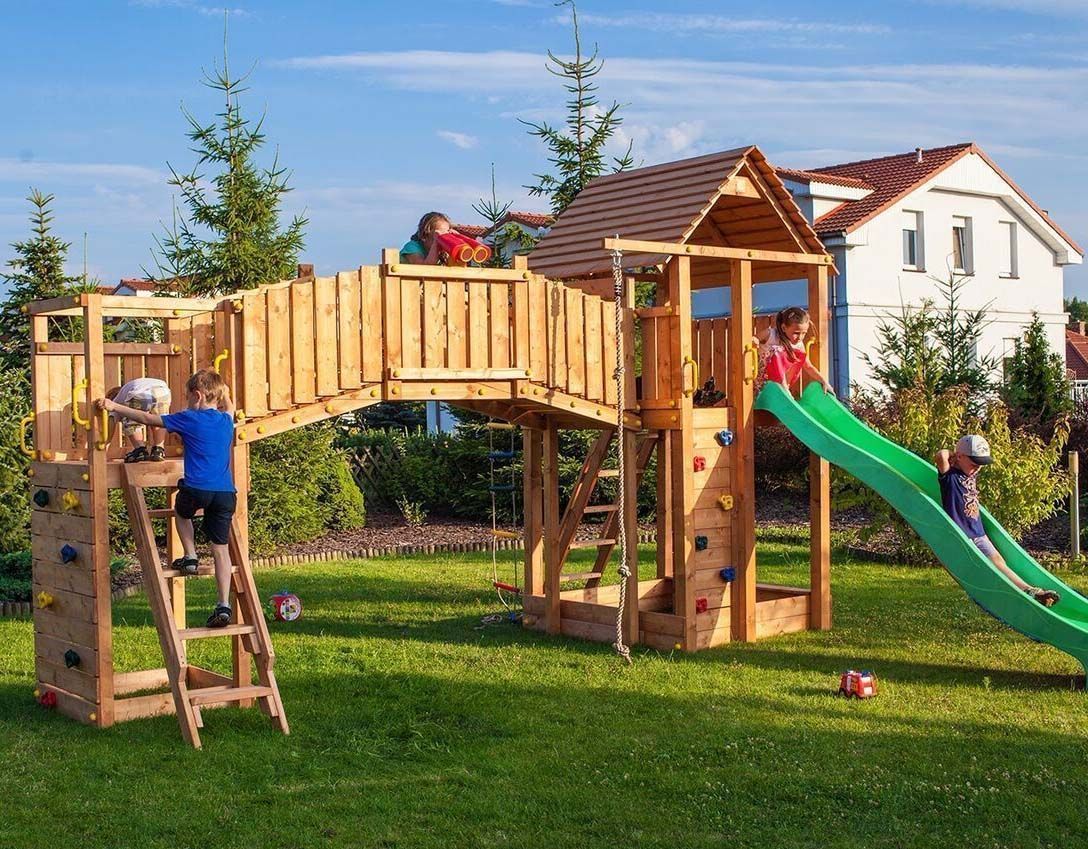 Plateforme de jeux en bois Rainbow Fortress