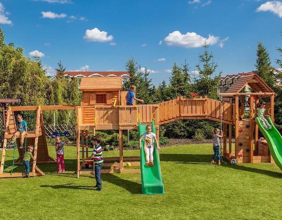 Plateforme de jeux en bois Spider Land