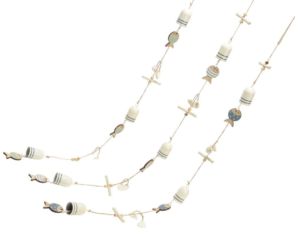 Guirlandes en bois inspiration marine (Lot de 3)