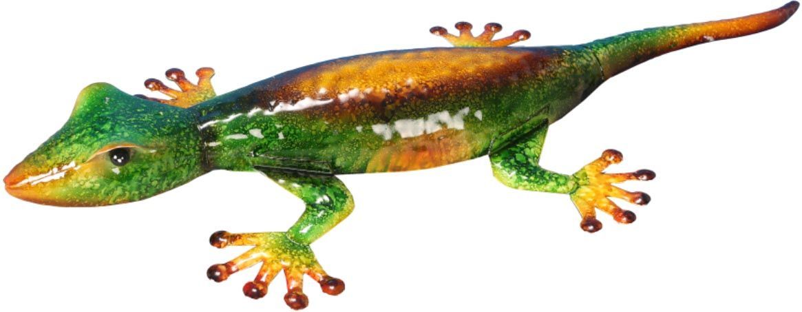 Lézard gecko en métal décoratif 56 cm