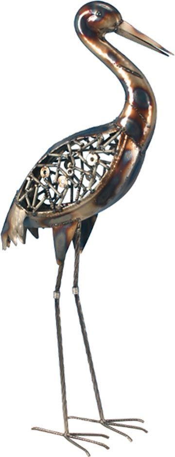 Héron design en métal décoratif 88 cm