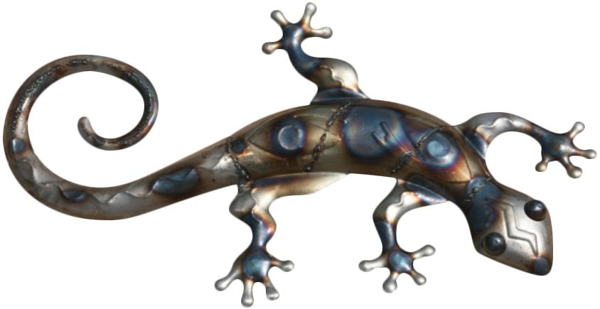 Lézard design en métal décoratif 52 cm