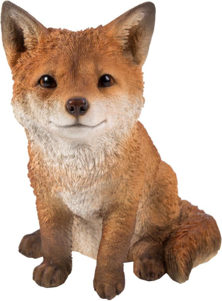Renardeau décoratif en résine 22 cm