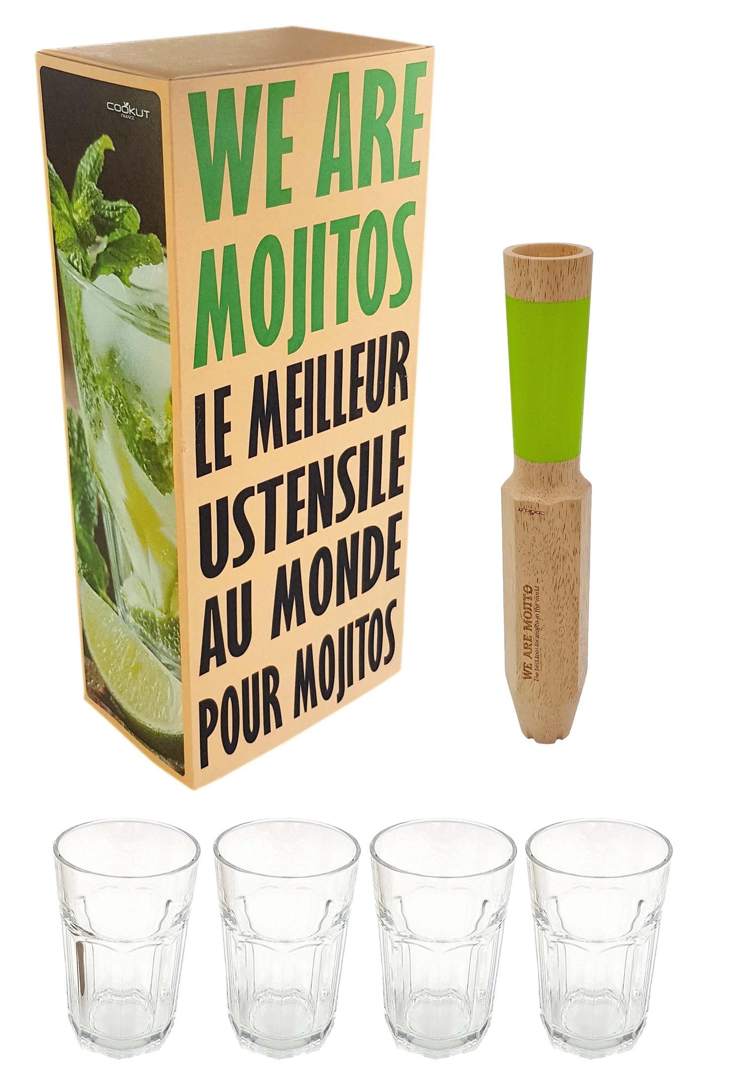 Pilon-doseur We are mojito et 4 verres