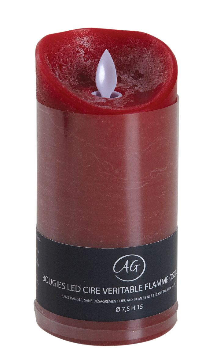 Grande bougie à LED parfumée Fruits Rouges Grand modèle