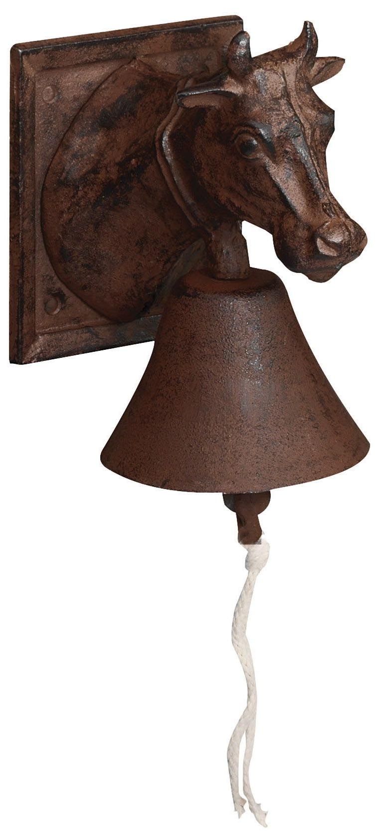 Cloche de porte fonte tête vache