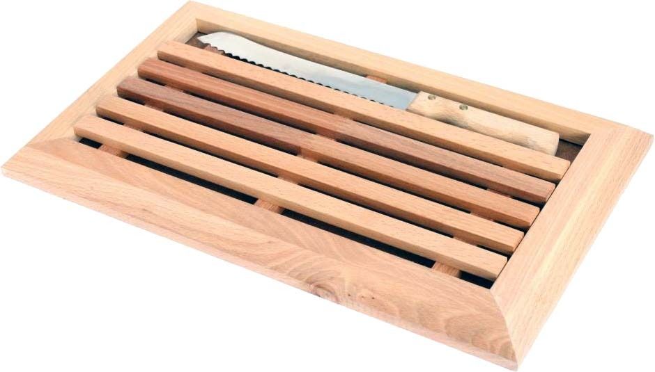 Planche à pain en hêtre huilé avec couteau