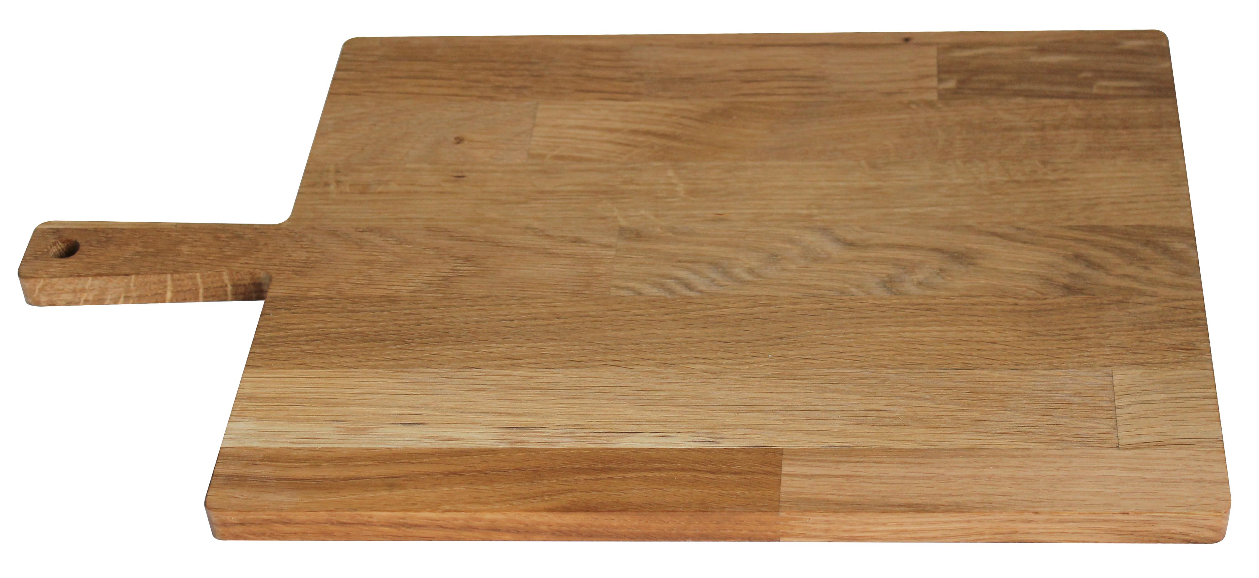 Planche à découper en chêne huilé avec poignée