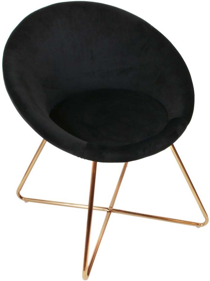 Fauteuil en velours Karl