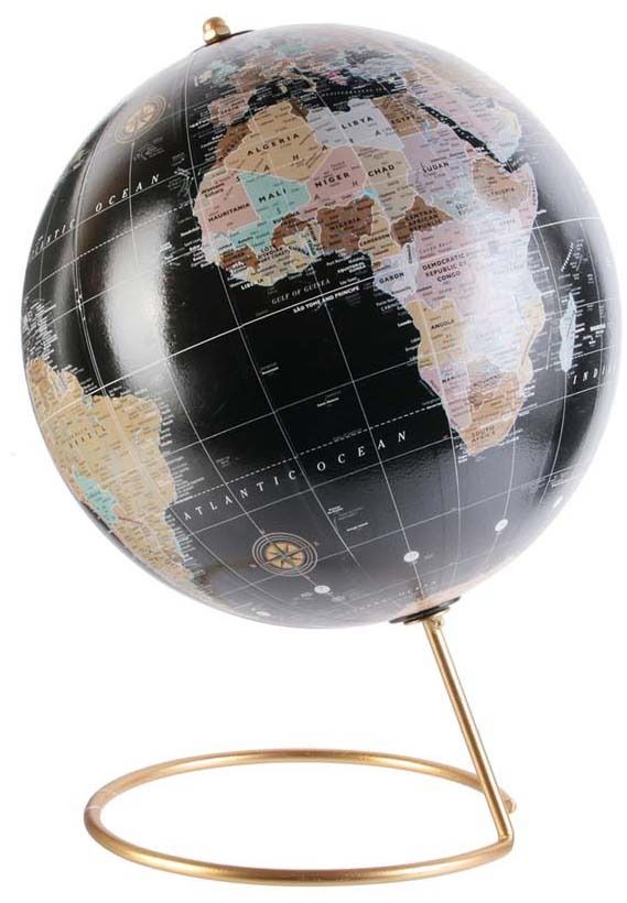 Globe terrestre Happy working 21 cm
