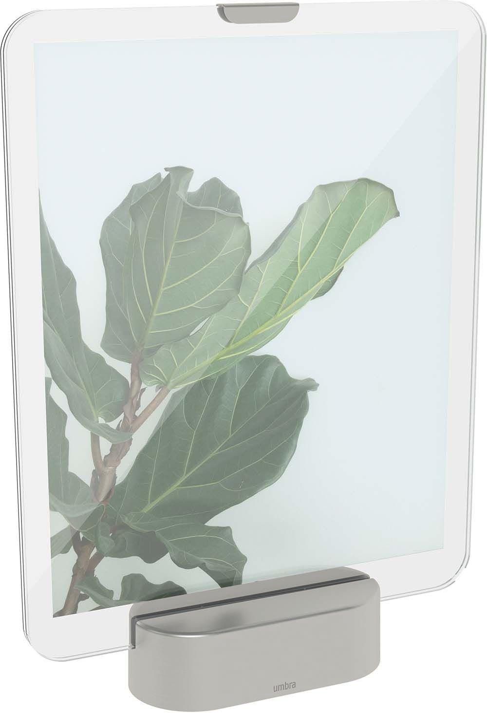 Cadre photo avec bandeau lumineux argent 23 x 30 cm