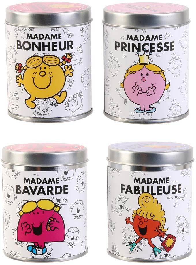 Bougies senteur Bubble-gum Monsieur Madame (Lot de 4)