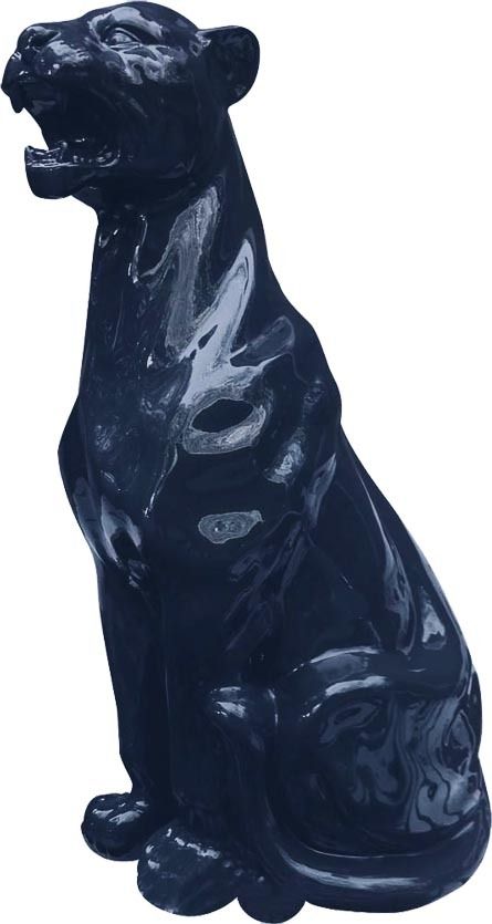 Panthère assise design en résine 83 cm