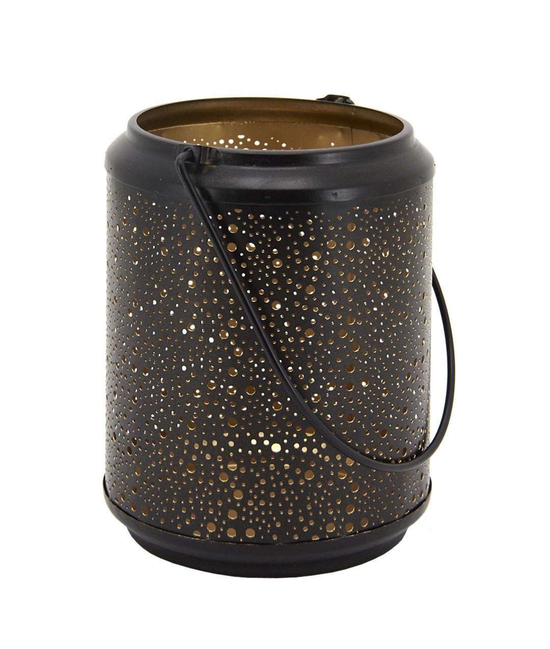 Photophore lanterne en métal mat