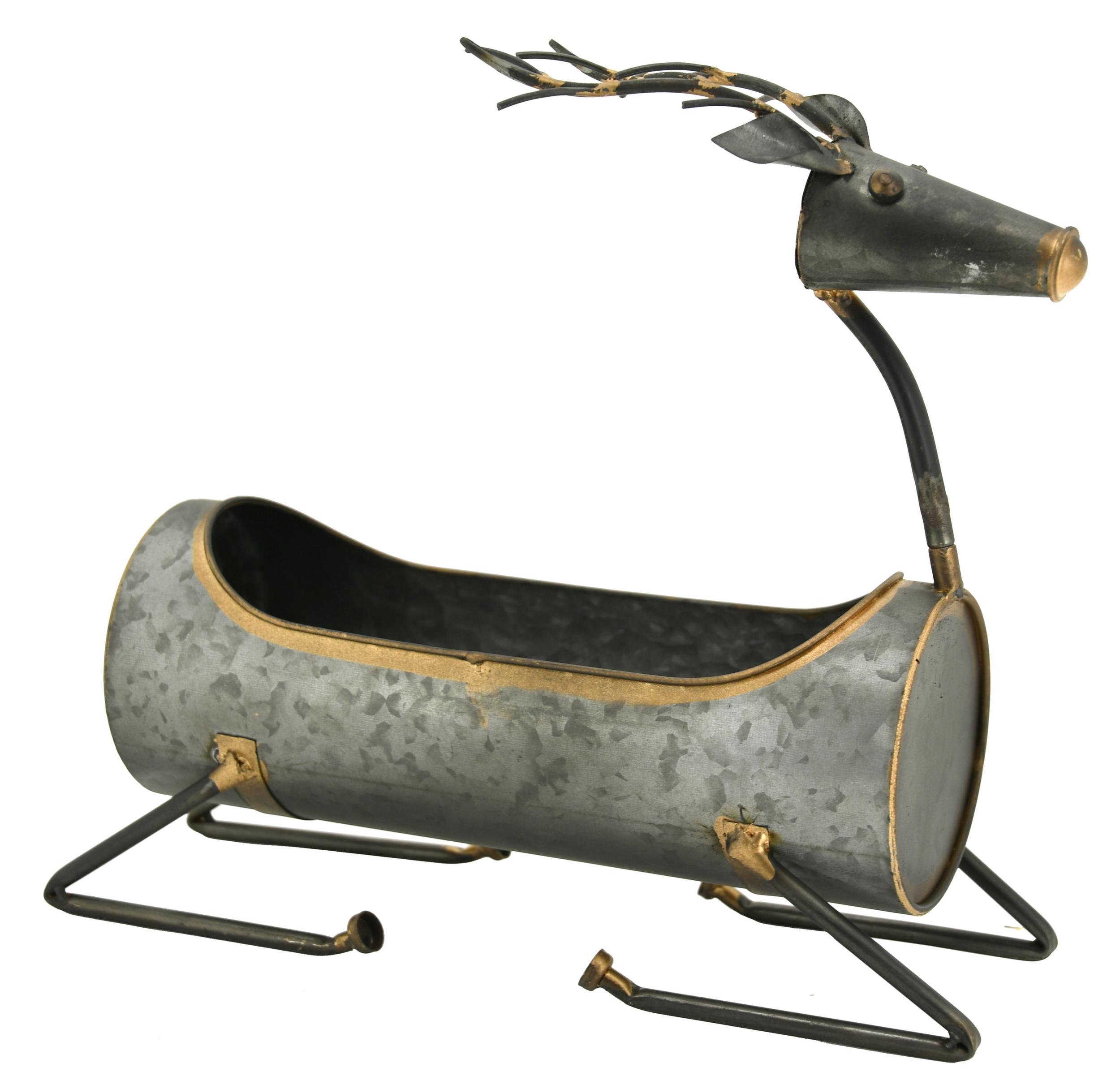 Jardinière en métal Cerf