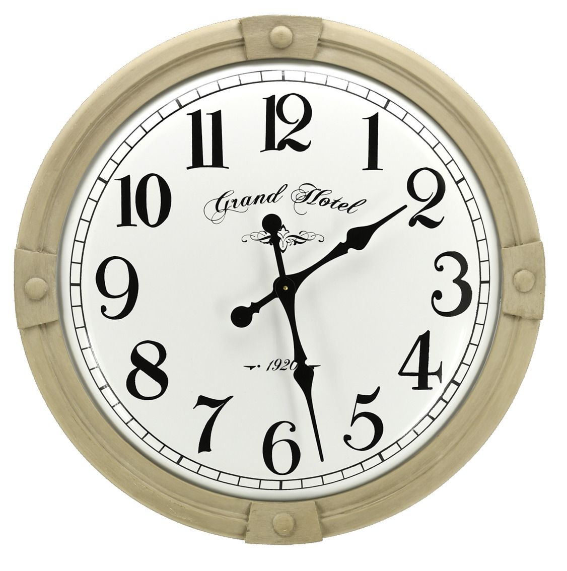 Horloge en métal Grand Hôtel