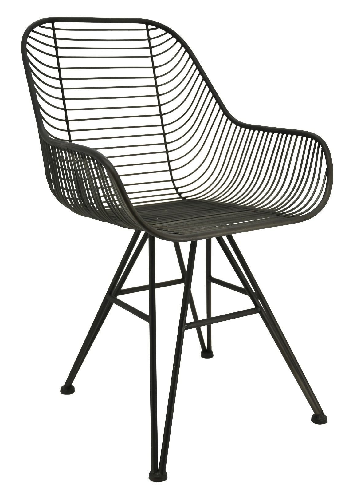 Fauteuil en métal vieilli