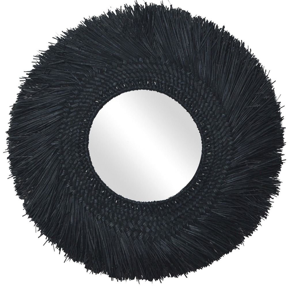 Miroir en jonc teinté 70 cm