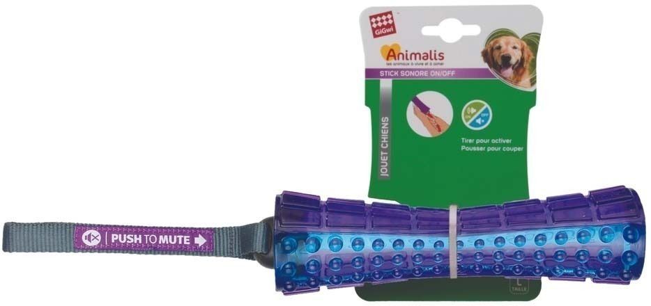 Stick sonore en plastique pour chien 35 cm