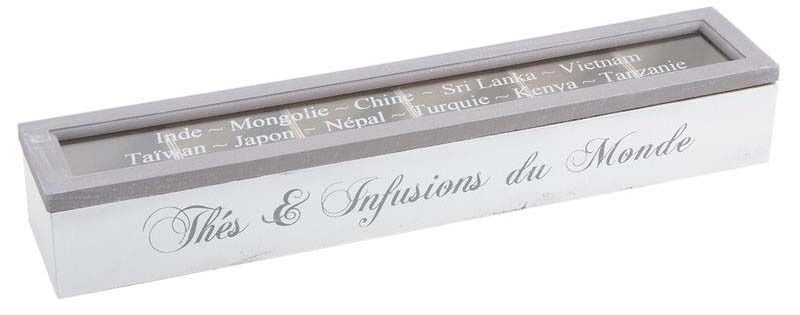 Boite à thé avec compartiment