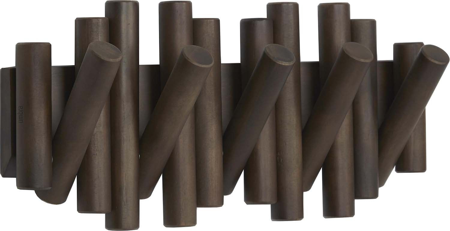 Porte manteau en bois 5 crochets Hook