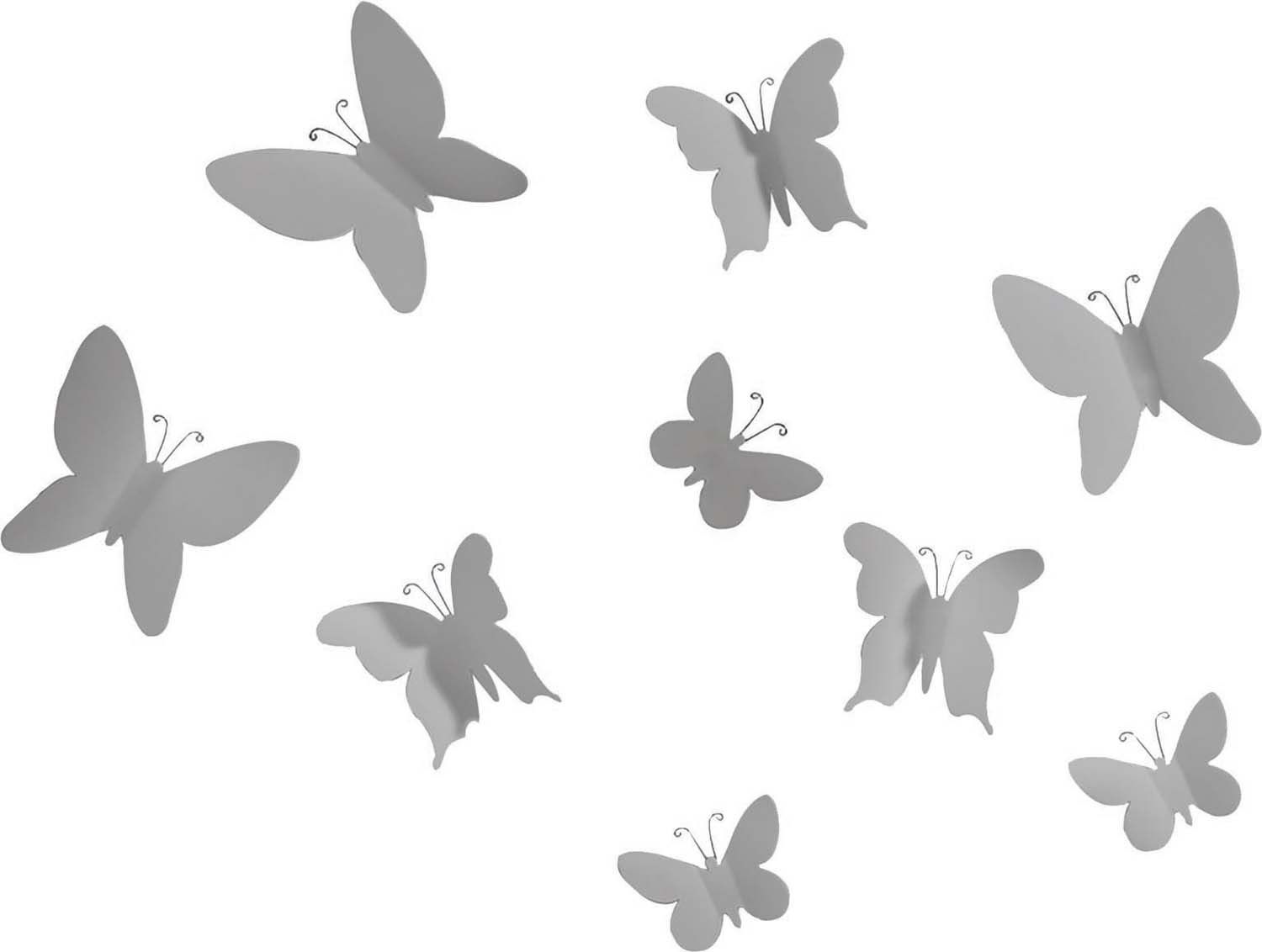 Papillons en plastique Marisposa (Lot de 9)