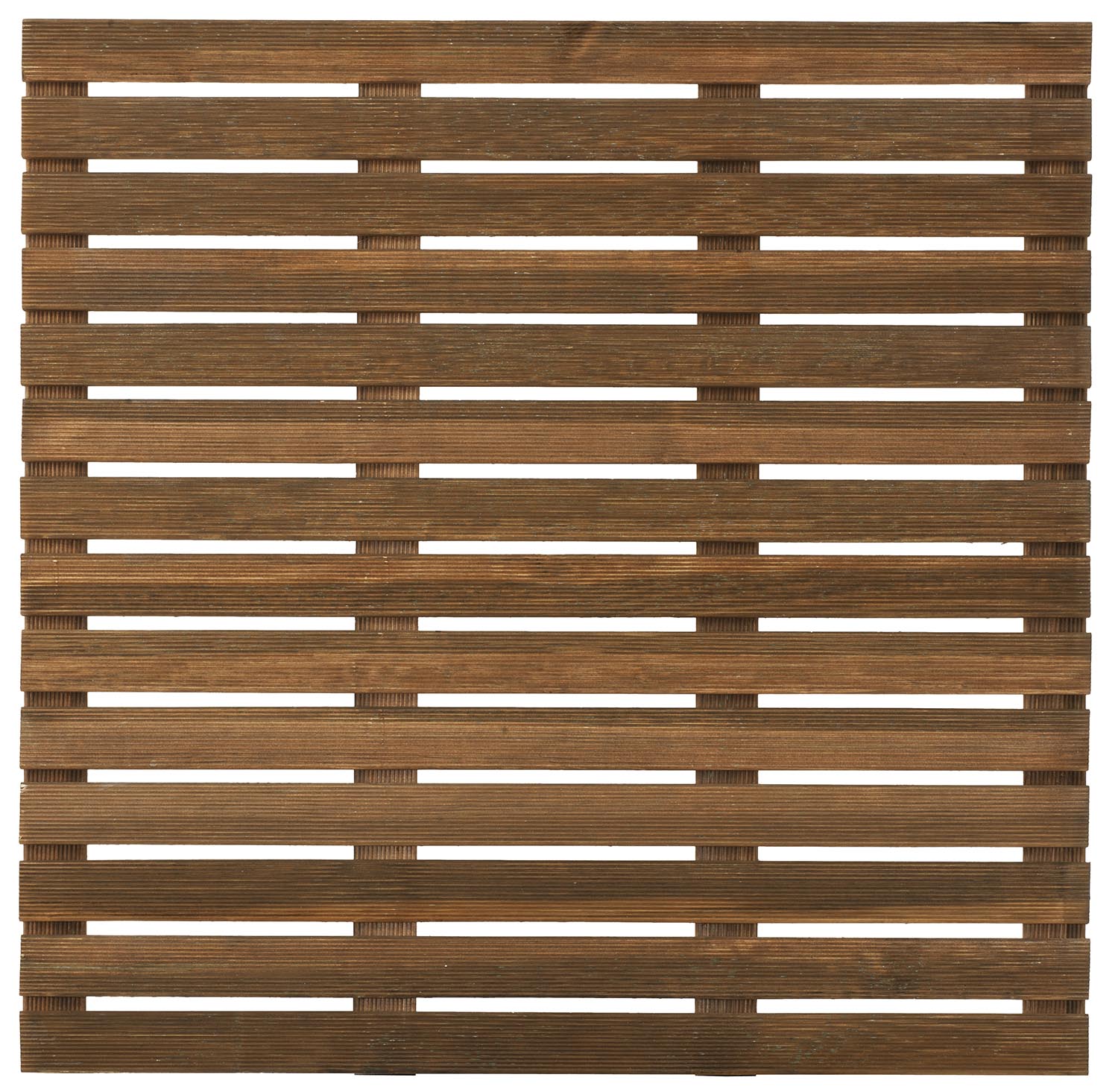 Dalle rainurée 100 cm teintée brun Slab