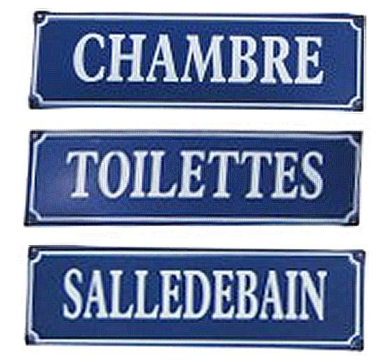 Plaque de portes pour la maison Avenue (Lot de 3)