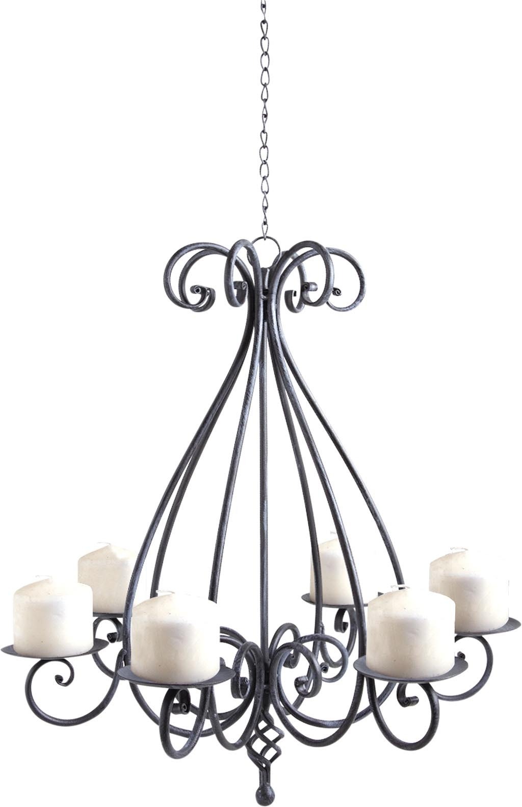 Lustre chandelier 6 bougies