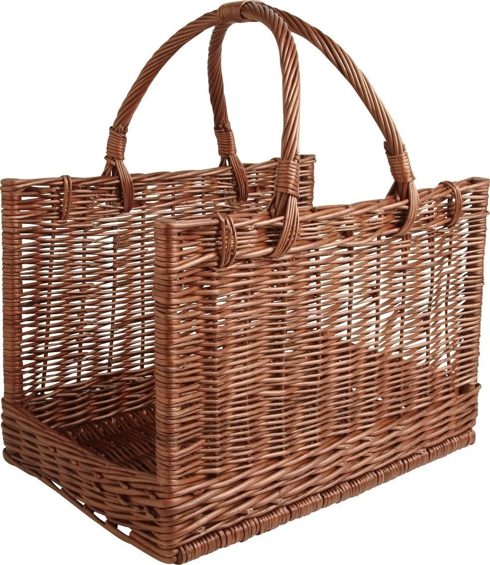 Panier à bûches en osier