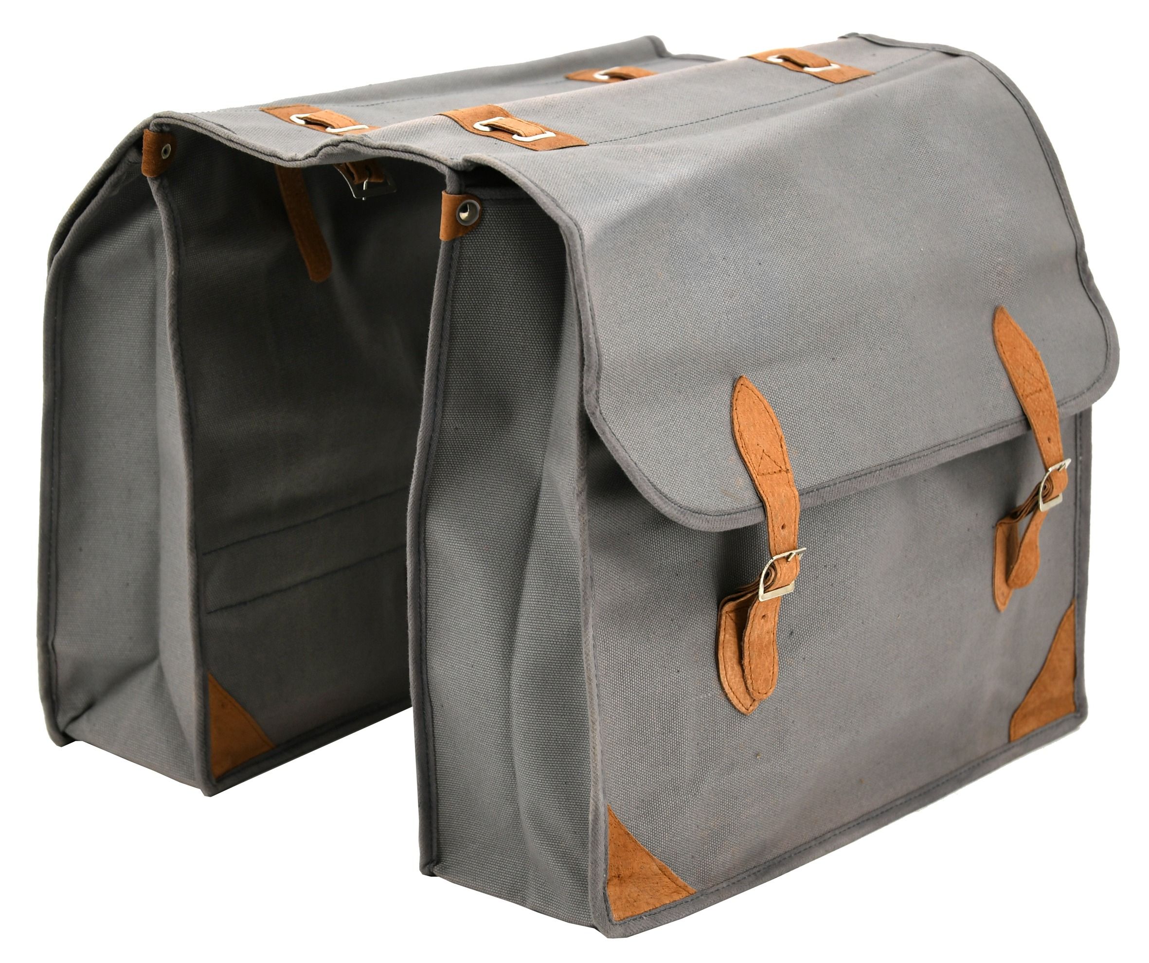 Sacoche à vélo en coton et cuir