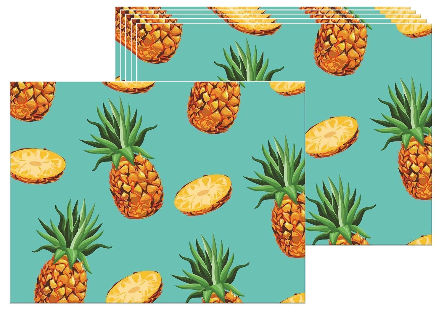 Set de table en vinyle Ananas Lot de 6