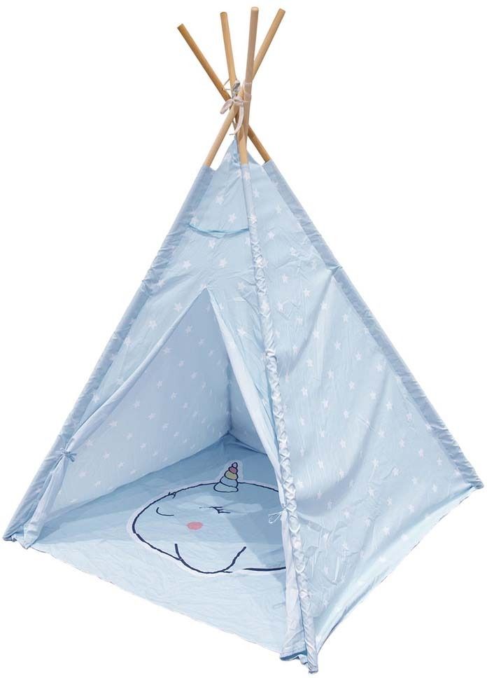Tipi chambre enfant en tissu et bois Narval