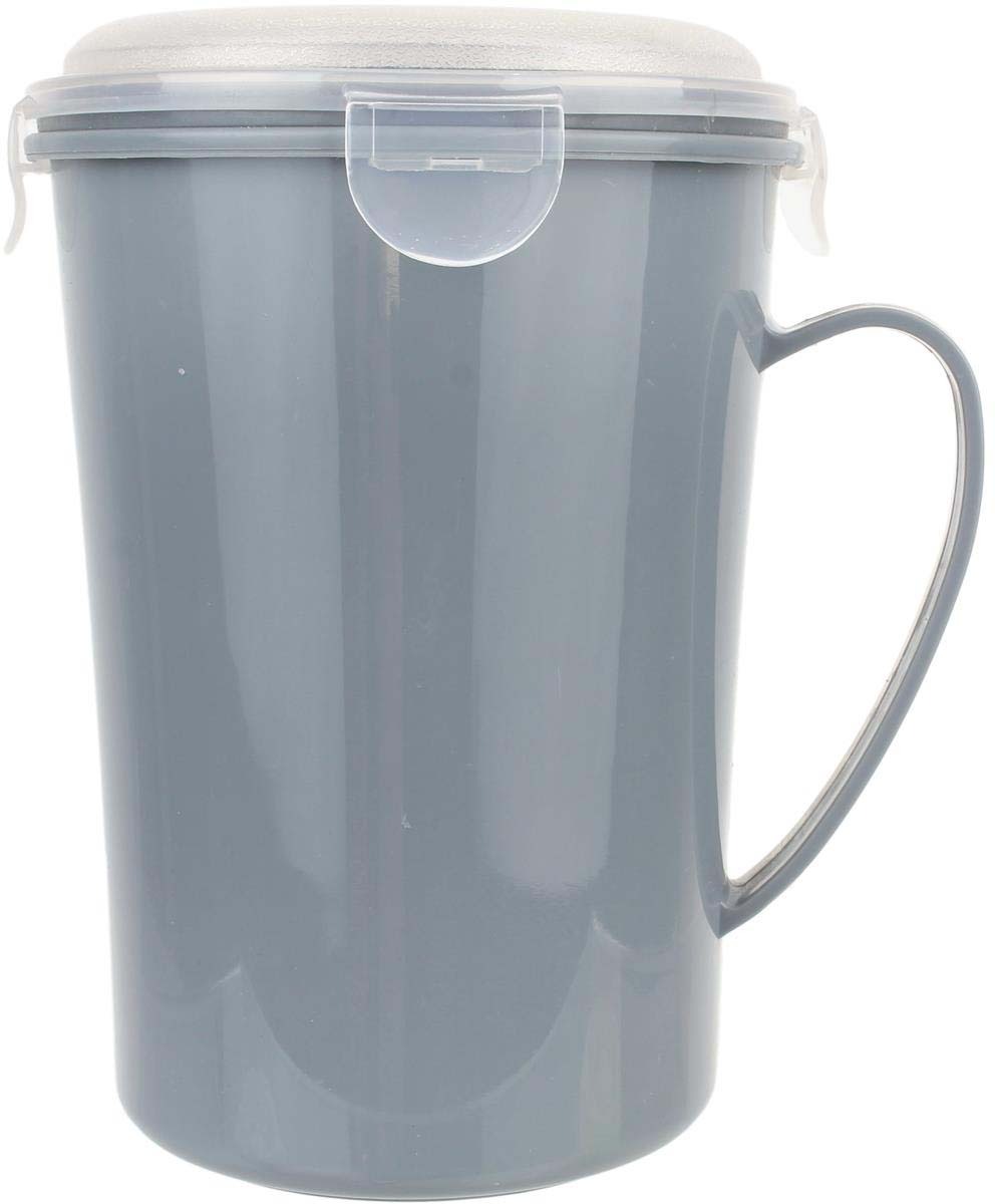 Mug soupe XXL coloré avec couvercle 800 ml