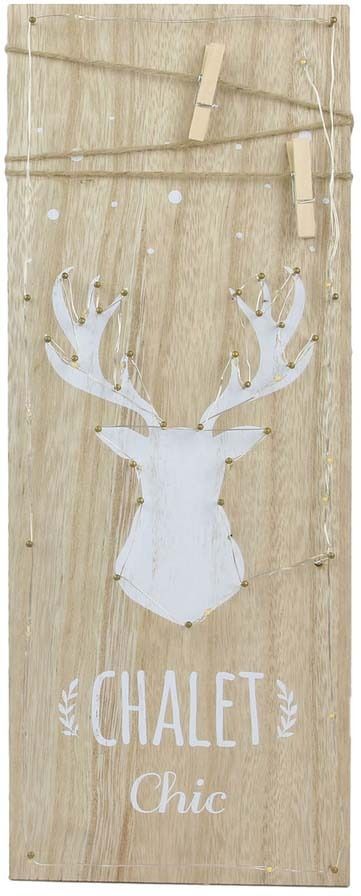 Pêle mêle lumineux LED Bienvenue au chalet Chalet chic