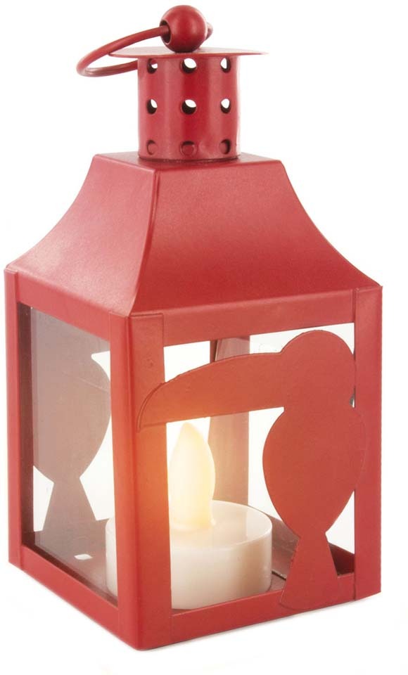 Lanterne colorée avec chauffe-plat LED Exotique Toucan