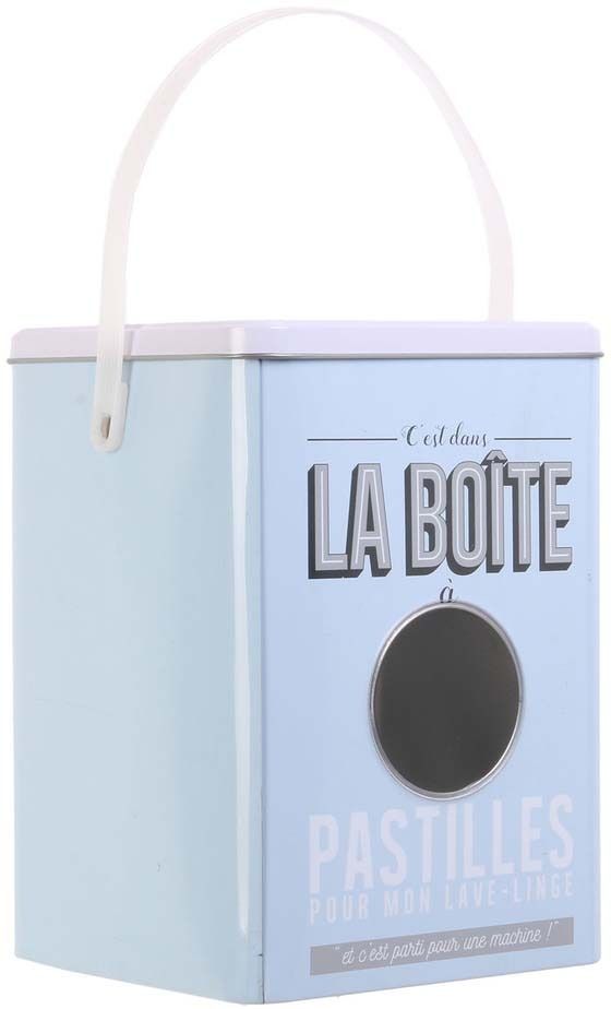 Boite à lessive avec fenêtre