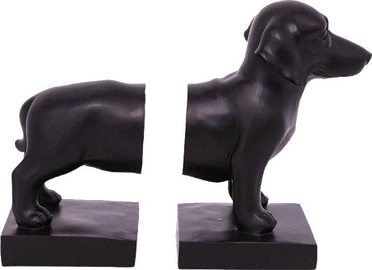 Serre-livre en résine chien