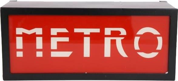 Boite lumineuse Métro
