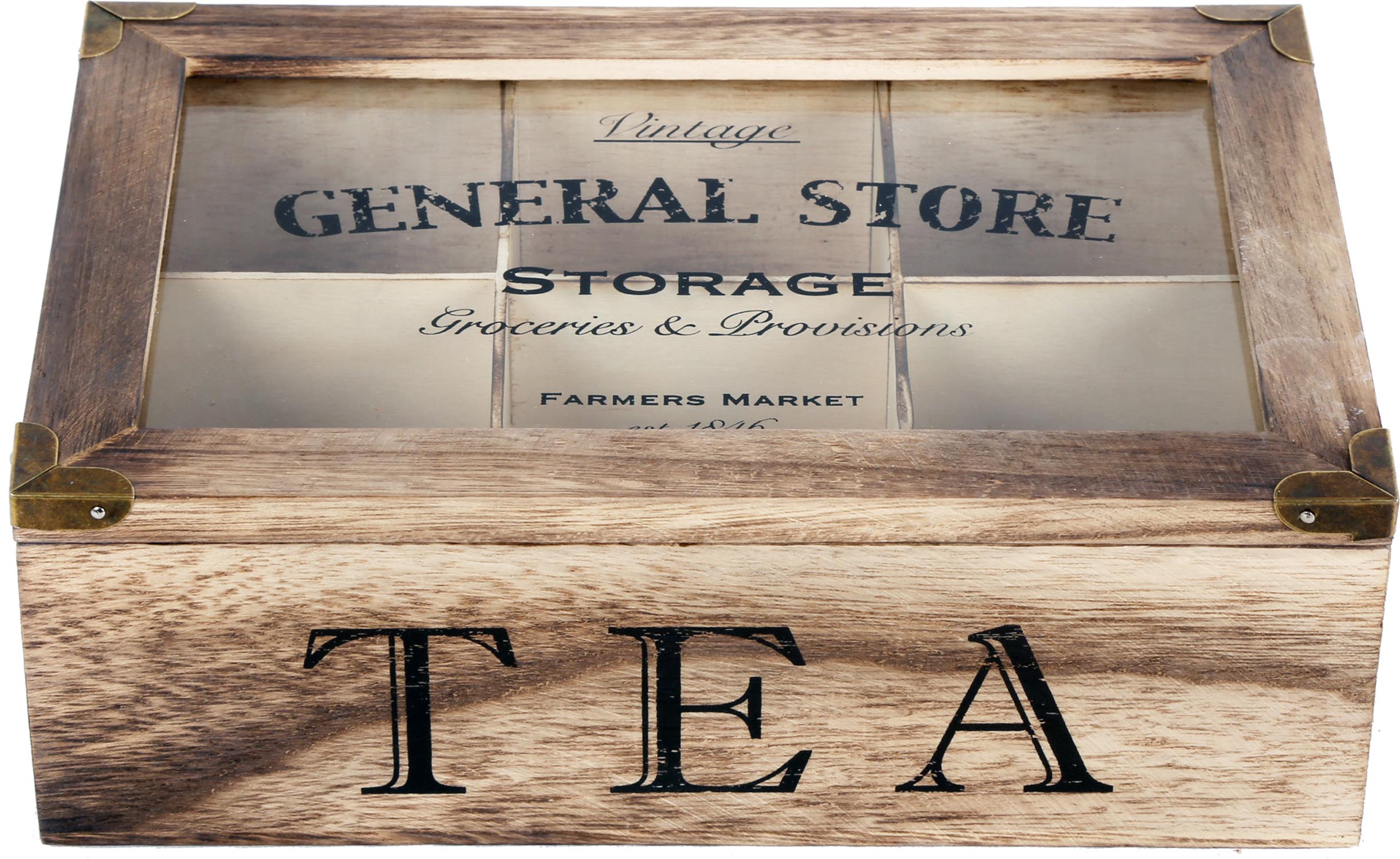 Boite à thés 6 sections General store