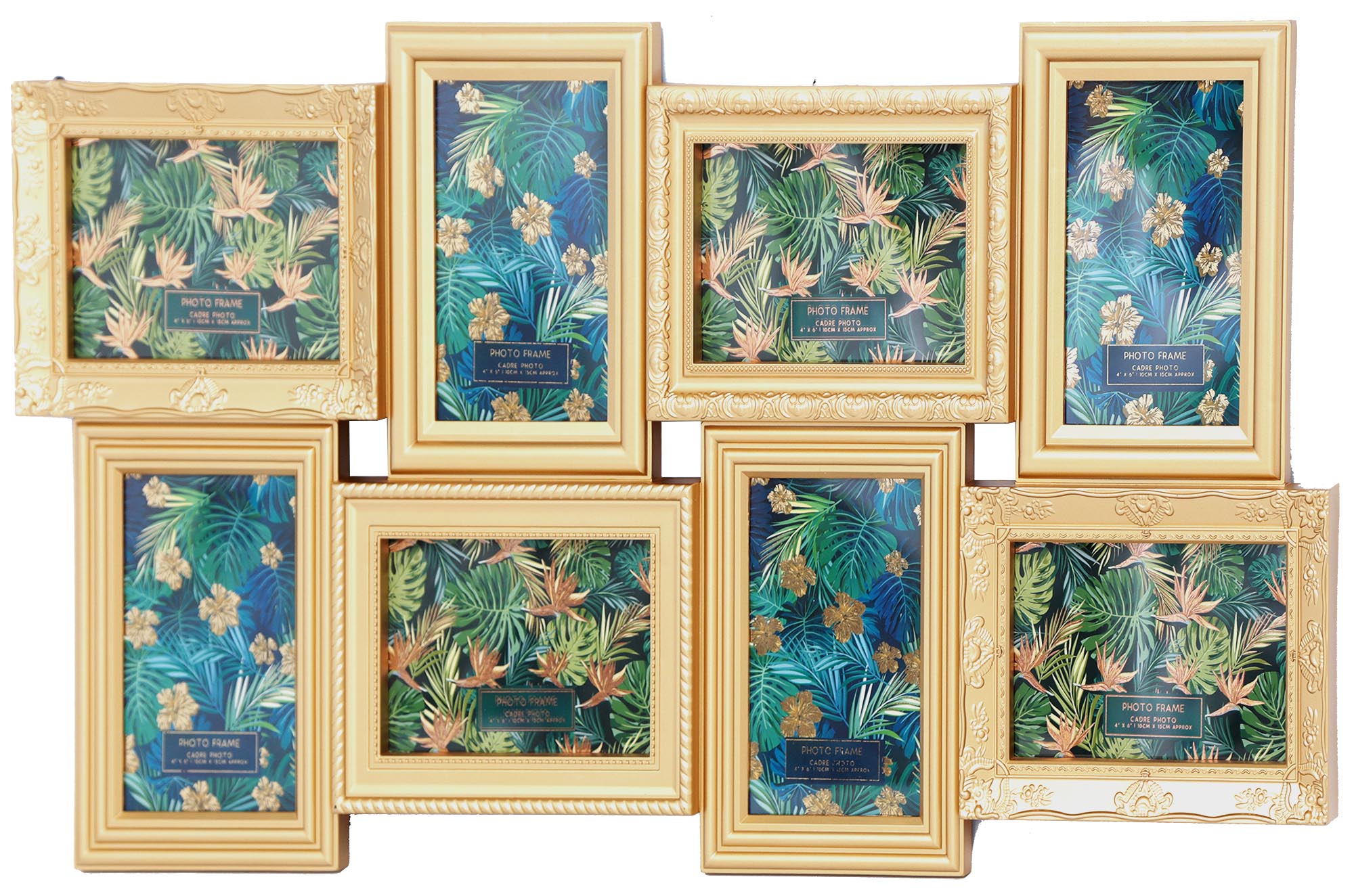 Pêle-mêle 8 cadres Jungle 70 cm